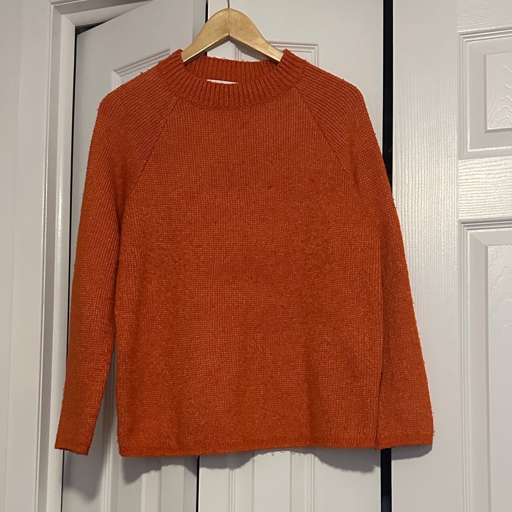 Joe Fresh Warm Orange Crew Neck Sweater